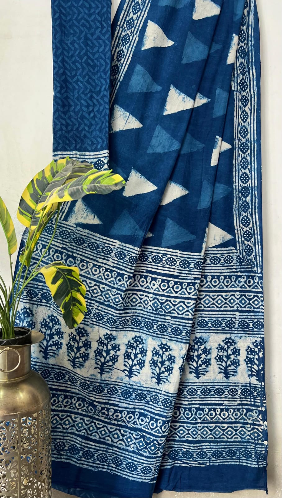 Handblock mulcotton sarees
